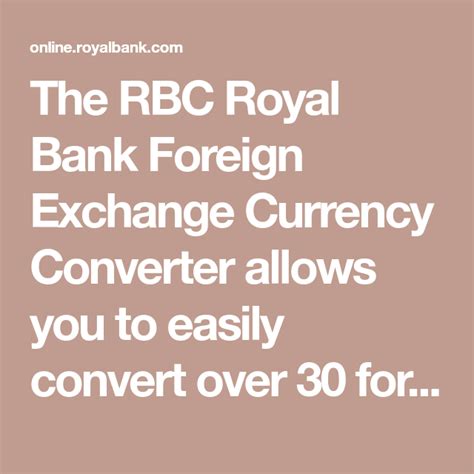 royal bank foreign currency purchase.